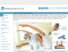 Tablet Screenshot of medicalgearforlife.com